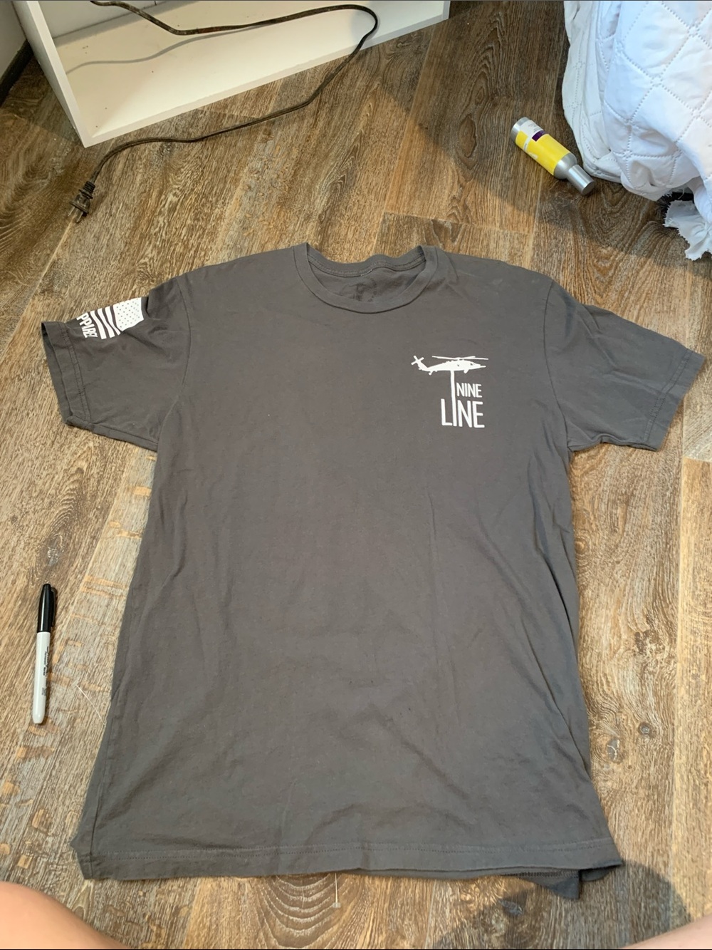 #103 Nine Line Men’s Short Sleeve Graphic Tee in Charcoal